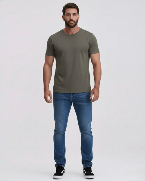 Camiseta Essencial Egípcio Verde Militar