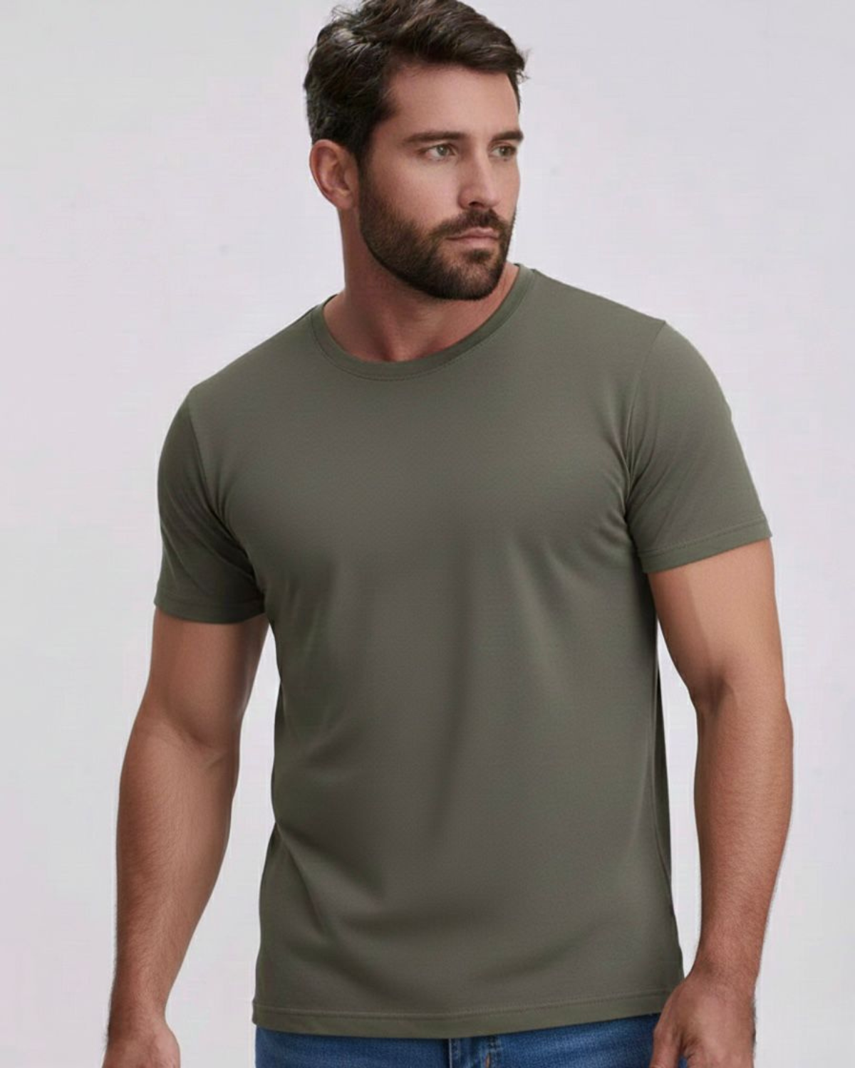 Camiseta Essencial Egípcio Verde Militar
